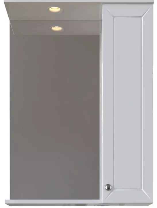 фото SANSTAR Зеркальный шкаф Бриз 60 1дв. белый Снят с производства